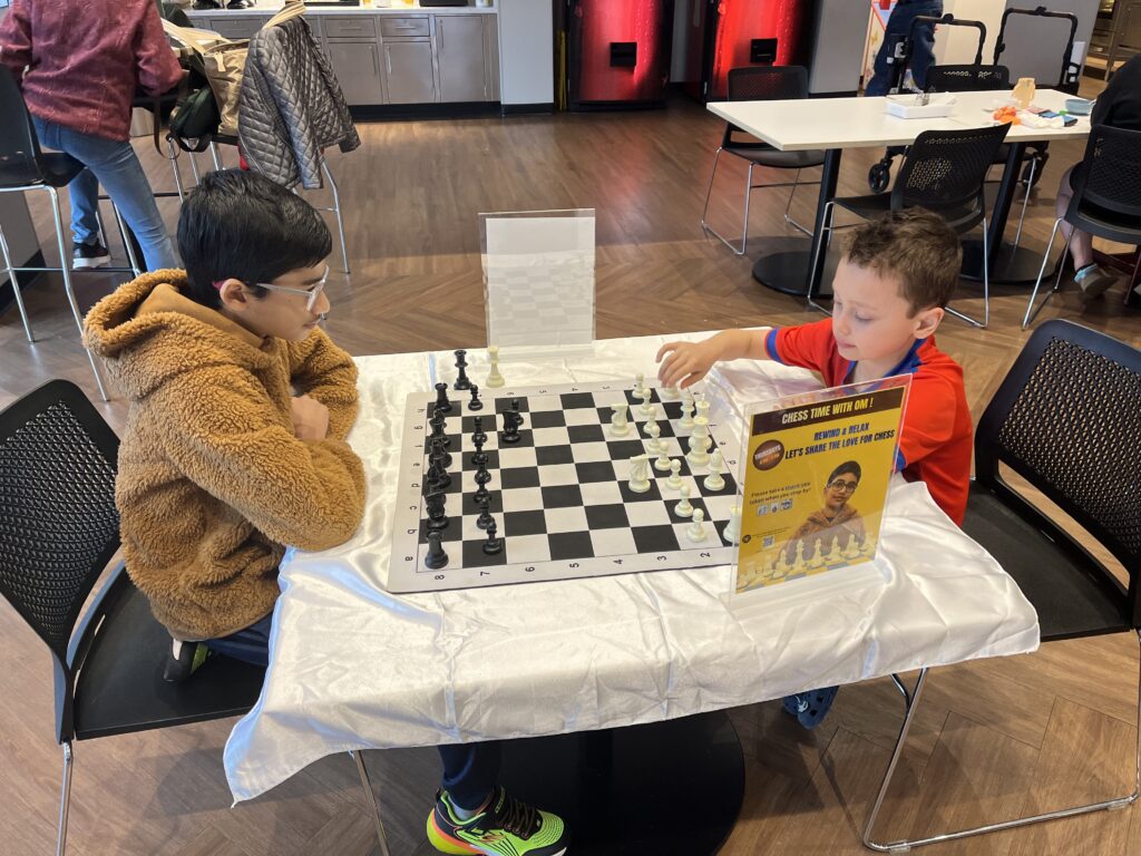 Chess activity at Ronald McDonald House